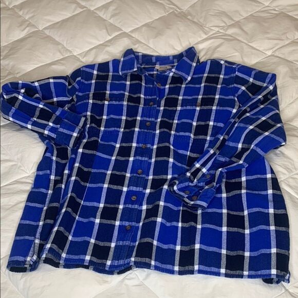 DULUTH TRADING CO., Plaid Button-Up Shirt - Picture 1 of 9